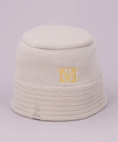 THE MET CLASSIC LOGO KNIT HAT LIGHT GRAY ONESIZE